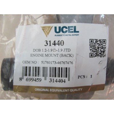 Подушка двигателя задняя левая Fiat Doblo 1.2/1.3JTD/1.9JTD (01-) (гитара) UCEL 31440