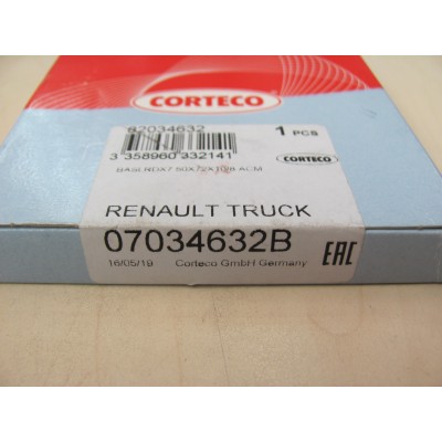 Сальник хвостовика Renault Mascott 50x72x10/8 CORTECO 07034632B