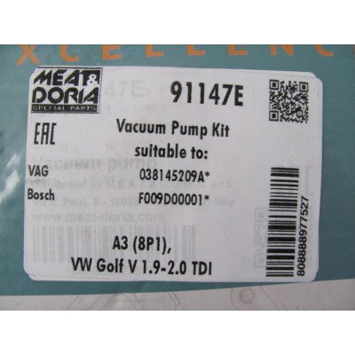 Ремкомплект тандемного насоса VW T5 1.9TDI MEAT&DORIA MD91147E
