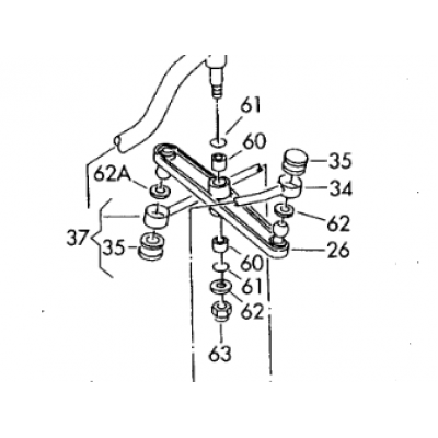 Шток вилки переключения передач Volkswagen T4 JP GROUP 1131600800