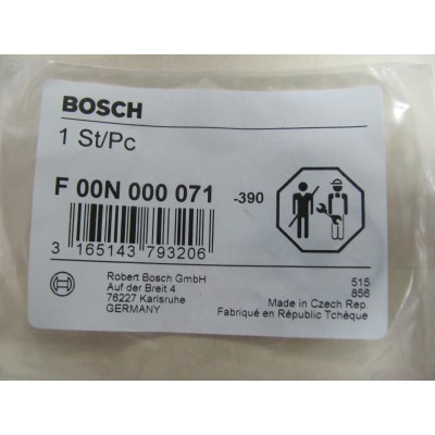 Ремкомплект редукционного клапана топливной рейки MB Sprinter / VITO W638 2.2CDI BOSCH F00N000071