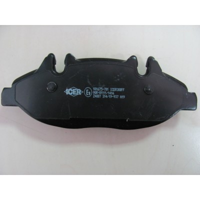 Колодки тормозные передние VITO W639 ICER 181675