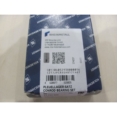 Вкладыши коленвала шатунные Renault Trafic 1.9dCi (01-14) STD KOLBENSCHMIDT 77752600