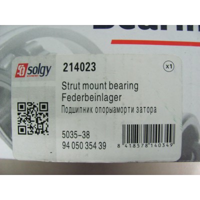 Подшипник опоры переднего амортизатора Expert / Scudo / Jumpy (94-06) SOLGY 214023