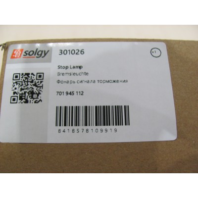 Фонарь задний правый желтый VW T4 SOLGY 301026