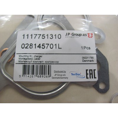 Прокладки турбины VW T4/LT 1.9TDI (95-03) (монтажный комплект) JP GROUP 1117751310