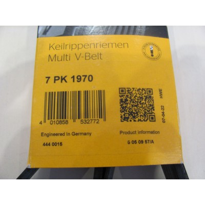 Ремень поликлиновый Renault Trafic / Opel Vivaro (01-14) 2.0dCi (+AC) ContiTech 7PK1970