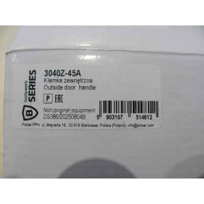 Ручка задней распашной двери Fiat Doblo (01-10) (L) (с центр замк) POLCAR 3040Z45A