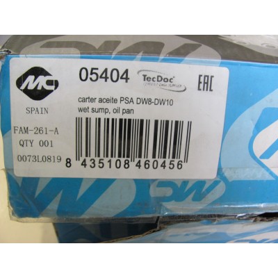 Масляный поддон Partner/Expert 1.9D/2.0HDI (-AC) (DW8/DW10) METALCAUCHO 05404