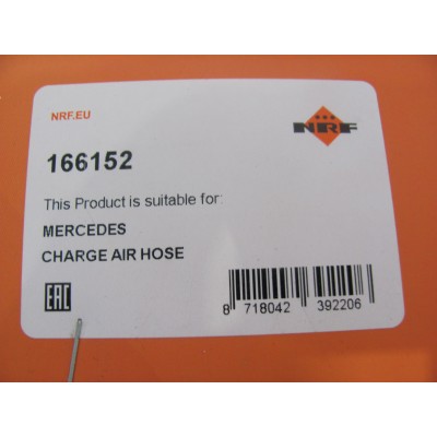 Патрубок интеркулера (нижний, к радиатору) MB VITO W638 2.2CDI NRF 166152