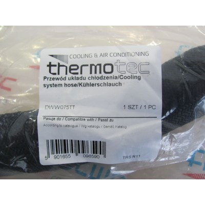 Патрубок радиатора VW T4 1.9D/TD (нижний, от помпы, с доп насос цирк) THERMOTEC DWW075TT