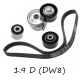 Привод генератора 1.9D DW8 Peugeot Expert | Fiat Scudo | Citroen Jumpy (95-06)
